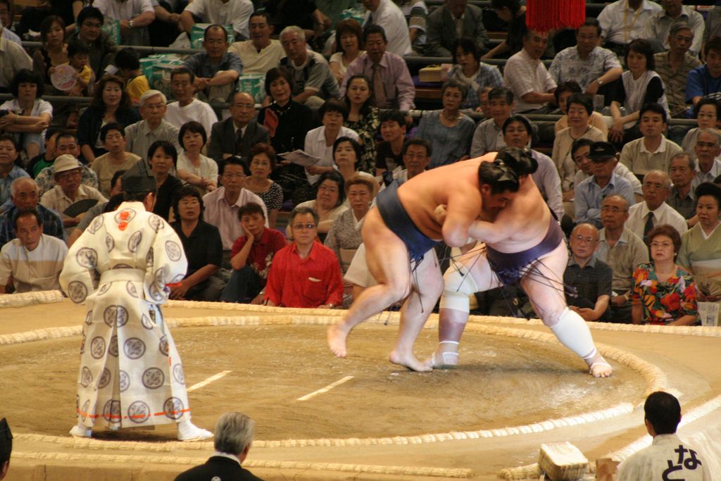 R9670 Nagoya - dohyo de sumo - Wakanosato vs Dejima